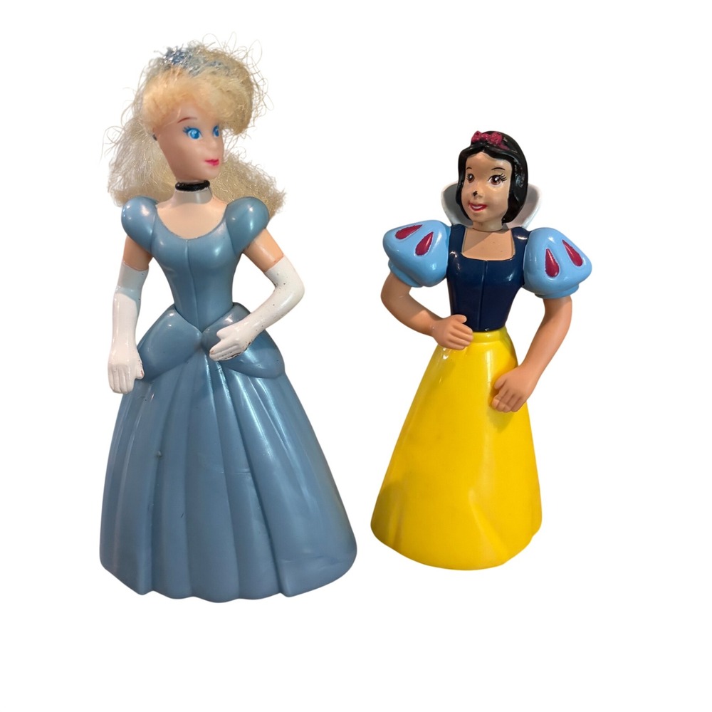 Vintage 1995 McDonalds Disney Masterpiece Cinderella Snow White Figures Lot 2